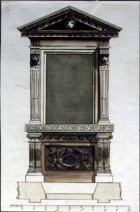 Design for a Console Table and Overmirror c.1740  &