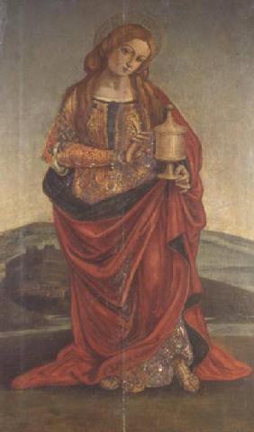 A Female Saint with a Chalice, possibly Mary Magdalene probably 1
