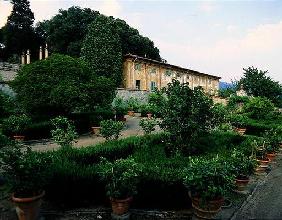 Limonaia and garden, Villa di Celle (photo) 1806