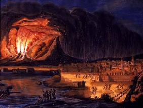 Vesuvius Erupting Near Naples c.1815