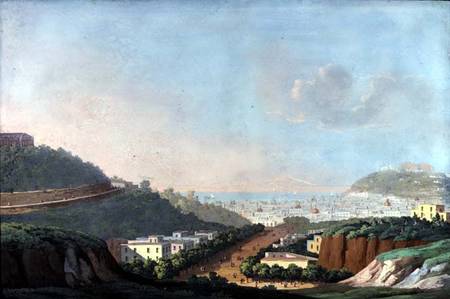 View of Naples from Capodimonte and the Gulf of Pozzouli von Scuola pittorica italiana