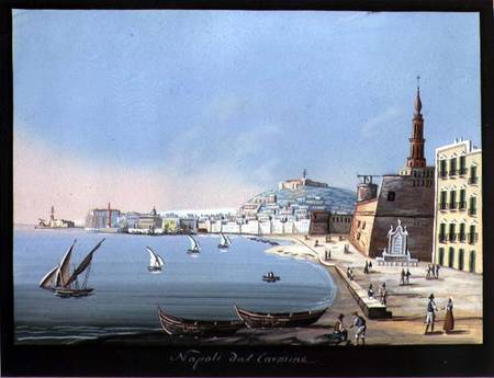 View of Naples from the Carmine von Scuola pittorica italiana