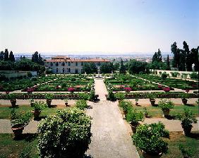 View of the Italian Garden, Villa di Castello (photo) 16th