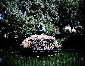 Statue of Apennine, Garden of the Villa di Castello (photo) 1814