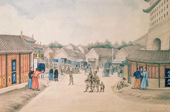 Tsyan-Minh Bridge, from Chinese Sketches, 1804-06 von Ivan Alexandrov