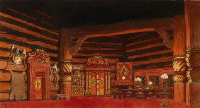 Bühnenbildentwurf zur Oper Die Zarenbraut von N. Rimski-Korsakow 1930