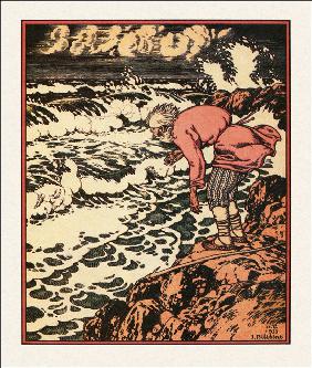 Illustration zum Märchen Der Goldfisch 1933