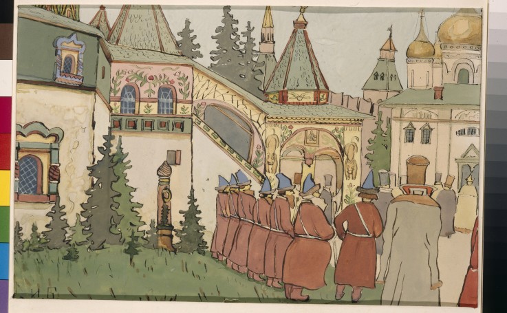 Illustration zum Märchen Finist, der Falke von Ivan Jakovlevich Bilibin
