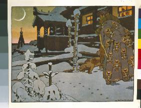 Illustration zum Märchen vom Zaren Saltan von A. Puschkin 1905