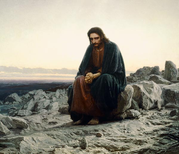 Christ in the Wilderness von Ivan Nikolaevich Kramskoy