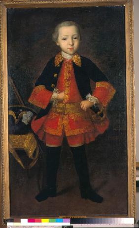 Bildnis des Fürsten Fjodor Nikolajewitsch Golizyn (1751-1827) als Kind 1760