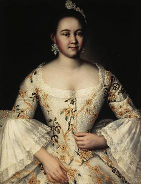Porträt von Stepanida Jakowlewa (1738-1781)