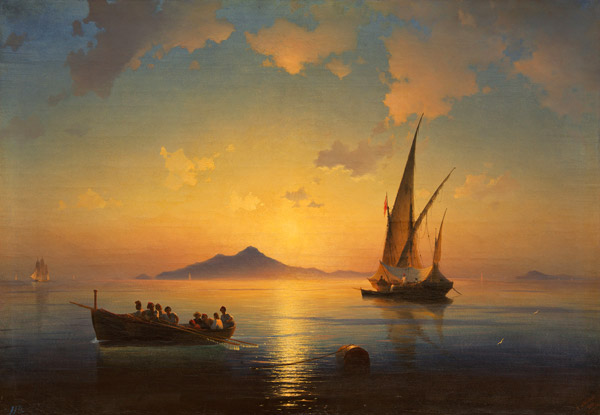 Die Bucht von Neapel von Iwan Konstantinowitsch Aiwasowski