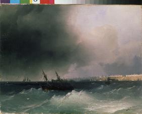 Odessa vom Meer aus gesehen 1865