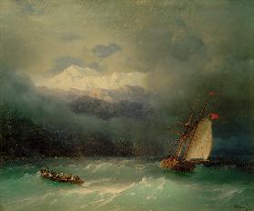 Stürmisches Meer 1868