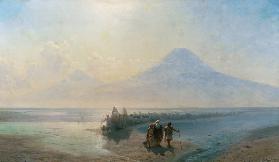 Abstieg Noahs vom Berg Ararat 1889