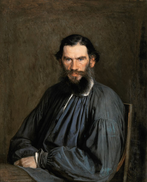 Portrait of Count Lev Nikolaevich Tolstoy (1828-1910) von Iwan Nikolajewitsch Kramskoi