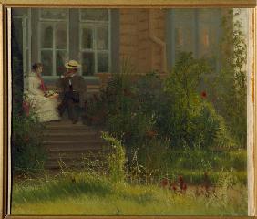 Künstlers Datscha bei Siwerskaja 1883