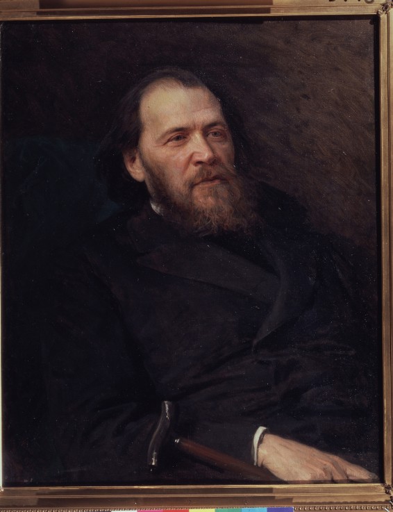 Porträt des Dichters Jakov Polonski (1820-1898) von Iwan Nikolajewitsch Kramskoi