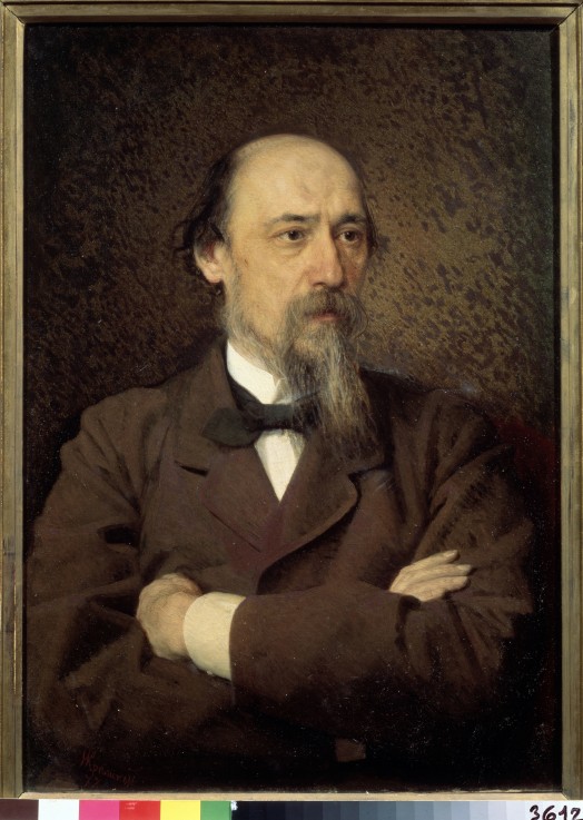 Porträt des Dichters Nikolai Nekrassow (1821-1877) von Iwan Nikolajewitsch Kramskoi