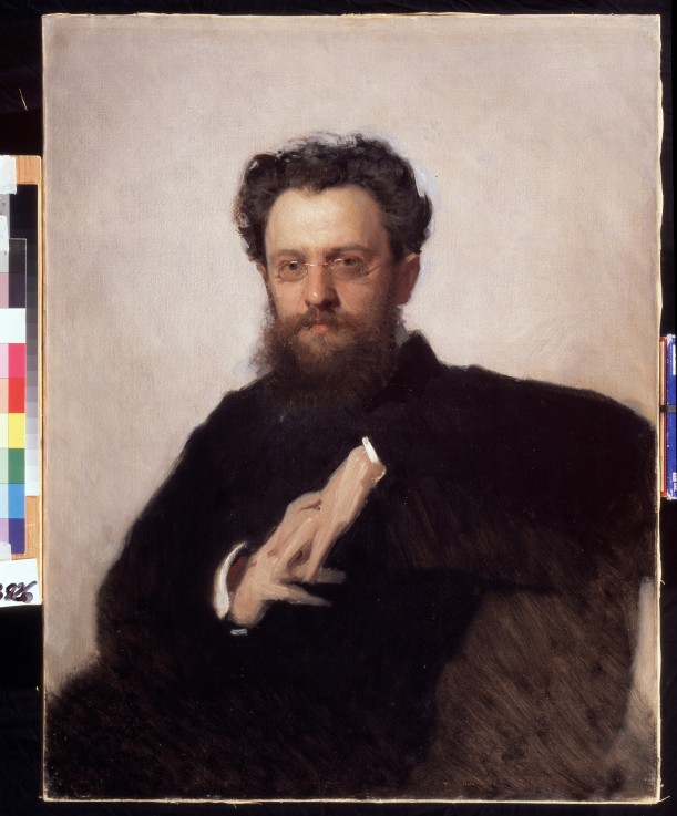 Porträt des Kunsthistorikers Professors Adrian Prachow (1846-1916) von Iwan Nikolajewitsch Kramskoi