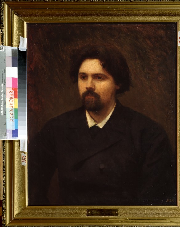 Porträt des Malers Wassili Surikow (1848-1916) von Iwan Nikolajewitsch Kramskoi