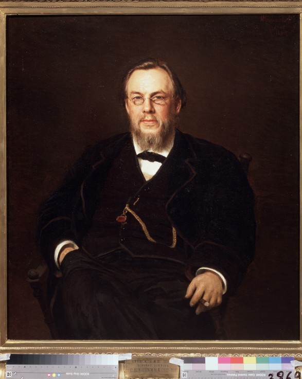 Porträt des Sammlers Doktors Sergei Botkin (1859-1910) von Iwan Nikolajewitsch Kramskoi