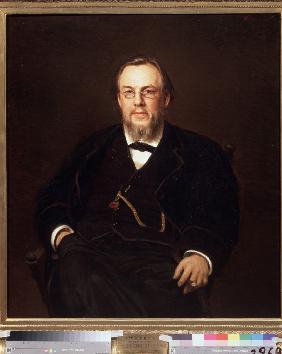 Porträt des Sammlers Doktors Sergei Botkin (1859-1910) 1882