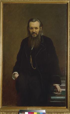 Porträt von Verleger und Publizist Alexei Sergejewitsch Suworin (1834-1912) 1881