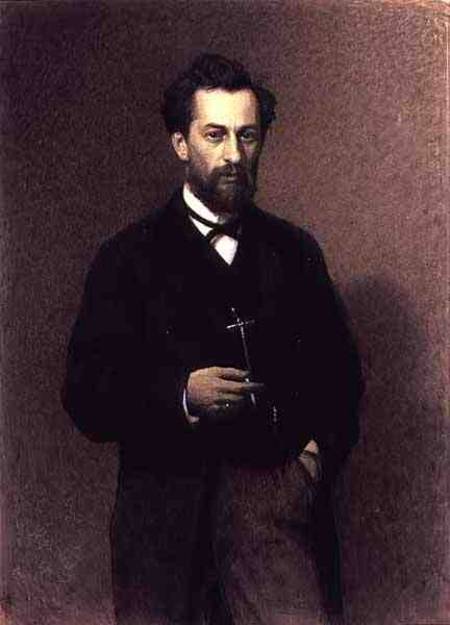 Portrait of Mikhail Konstantinovich Klodt (1832-1902) von Iwan Nikolajewitsch Kramskoi
