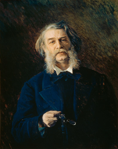 Portrait of Dmitri Vasilievich Grigorovich (1822-99) von Iwan Nikolajewitsch Kramskoi