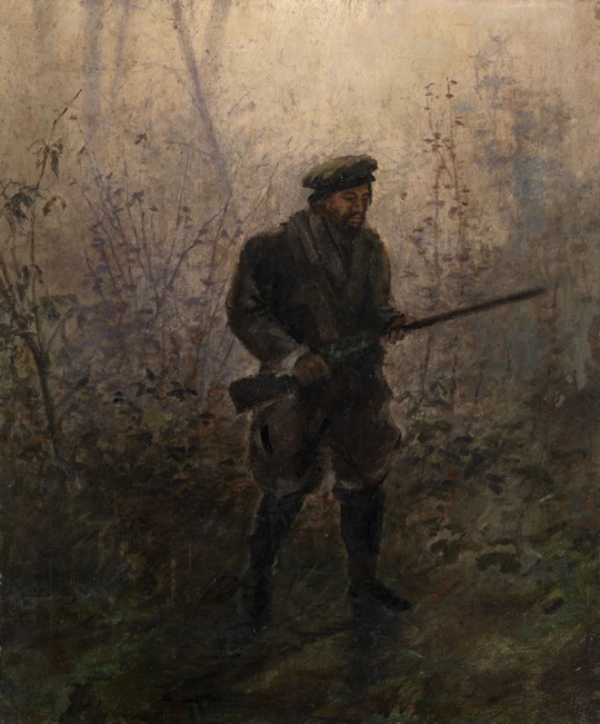 Jäger im Wald von Iwan Pawlowitsch Pochitonow