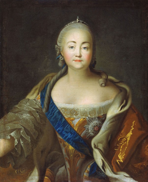 Porträt der Kaiserin Elisabeth (1709-1762) von Iwan Petrowitsch Argunow
