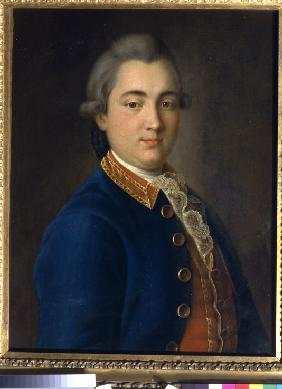 Porträt von Boris Wladimirowitsch Scheremetew in der Uniform der Chevaliergarde 1775