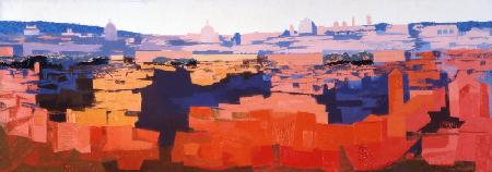 Rome, View from the Spanish Academy on the Gianicolo, Sunset 1968