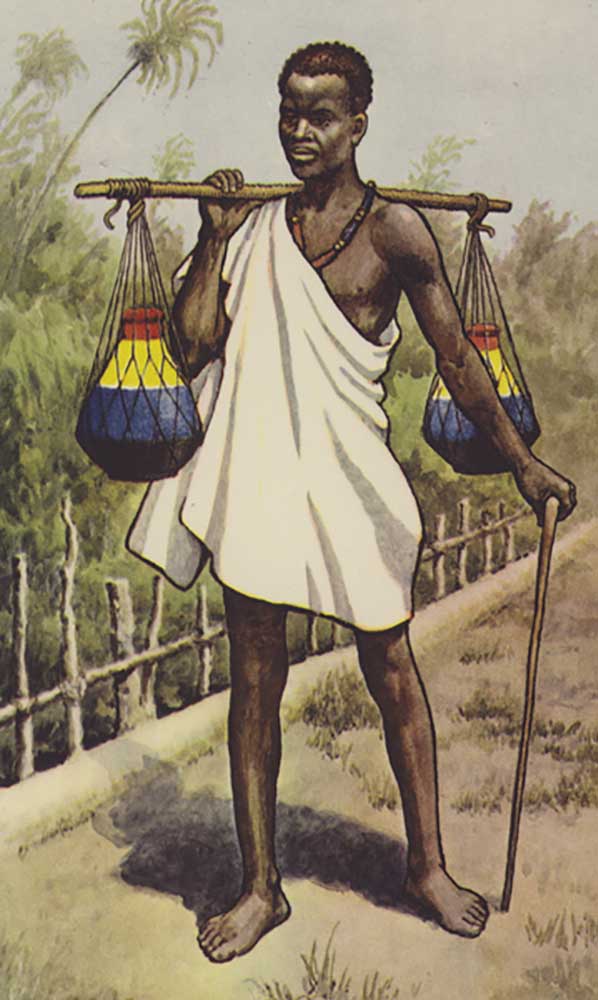 Tragende Milch des Uganda Eingeborenen von J. Macfarlane