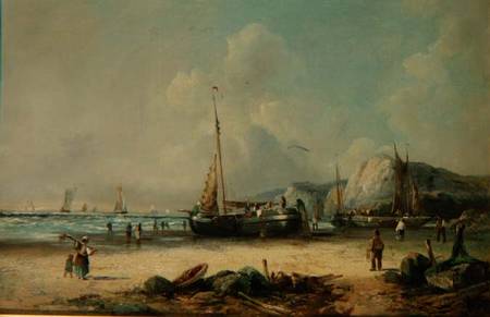 Fishing Boats on the Shore von J. Mundell