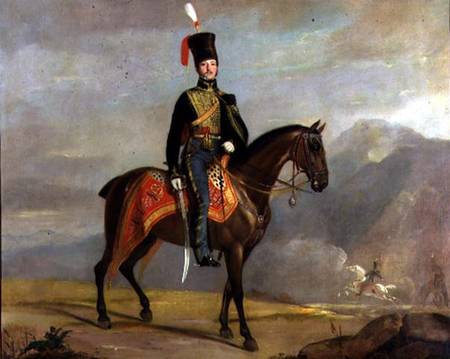 Captain William Drummond (1796-1881) 10th Hussars von J. Watson