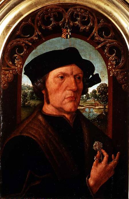 Portrait of a Man in Front of a Window von Jacob Cornelisz