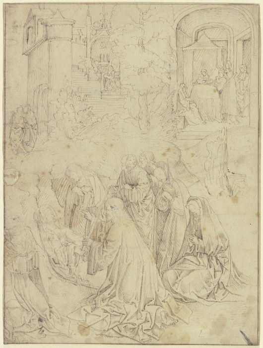 Szenen aus dem Leben der Heiligen Anna von Jacob Cornelisz.