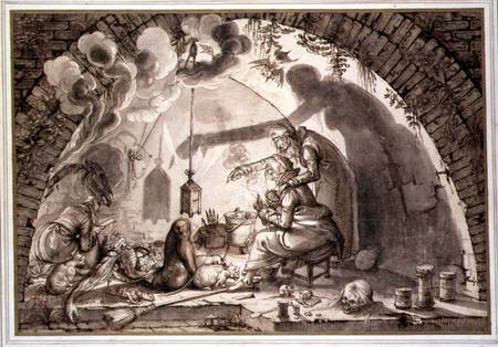 A Witch's Kitchen von Jacob II de Gheyn