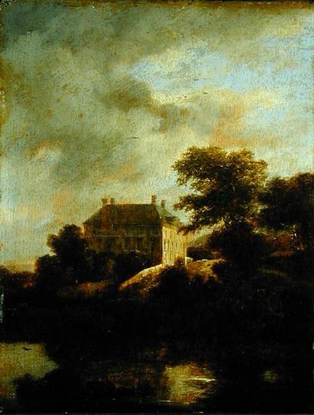 Landscape with country house von Jacob Isaacksz van Ruisdael