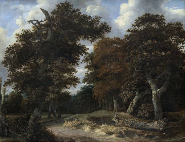 Weg durch den Eichenwald von Jacob Isaacksz van Ruisdael