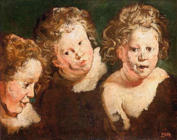 Three Childrens Heads von Jacob Jordaens