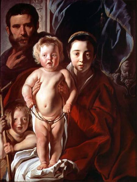 The Holy Family with St. John the Baptist von Jacob Jordaens