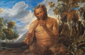 Satyr spielt die Flöte (Die Kindheit des Jupiter)