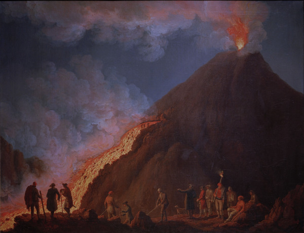 Vesuv,  Ausbruch 1774 von Jacob Philipp Hackert