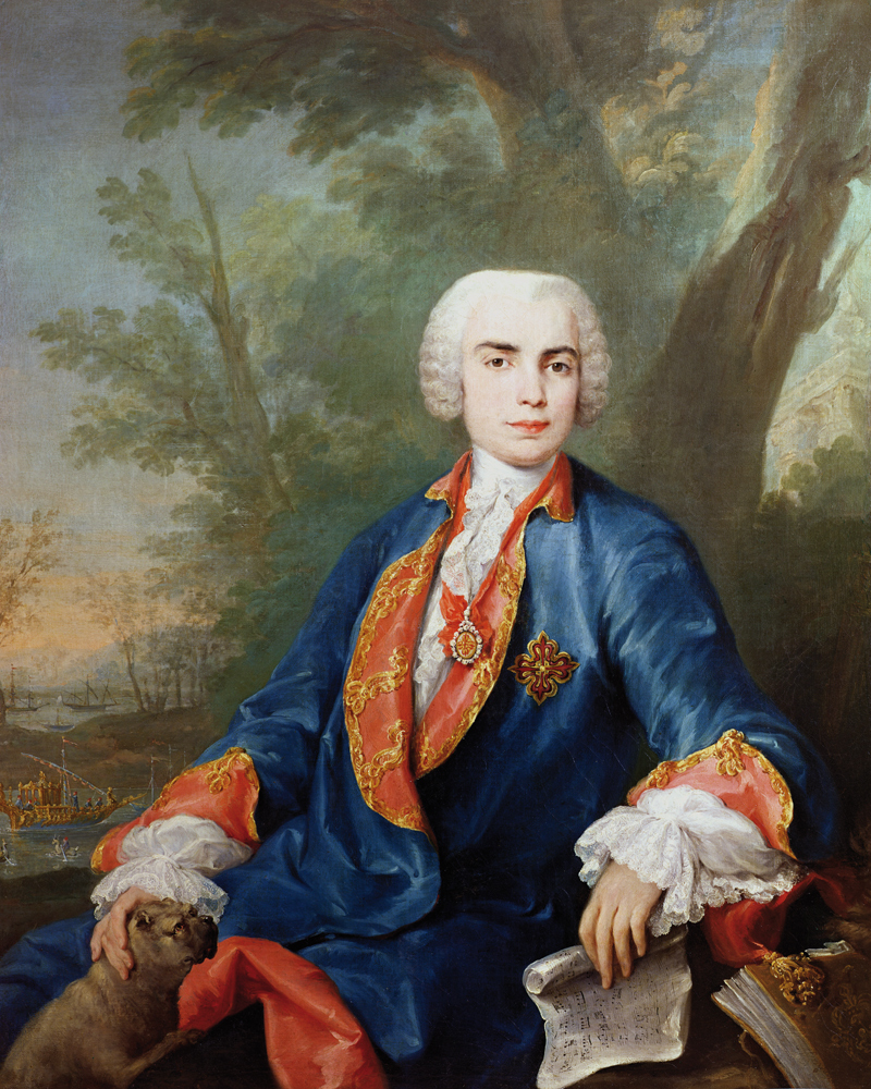Porträt Carlo Broschi, genannt Farinelli von Jacopo Amigoni