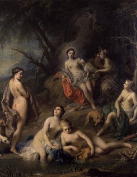 Diana Bathing with her Nymphs von Jacopo Amigoni