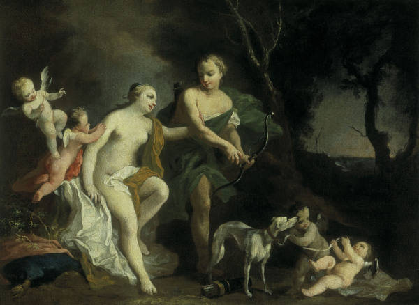 J.Amigoni, Venus und Adonis von Jacopo Amigoni
